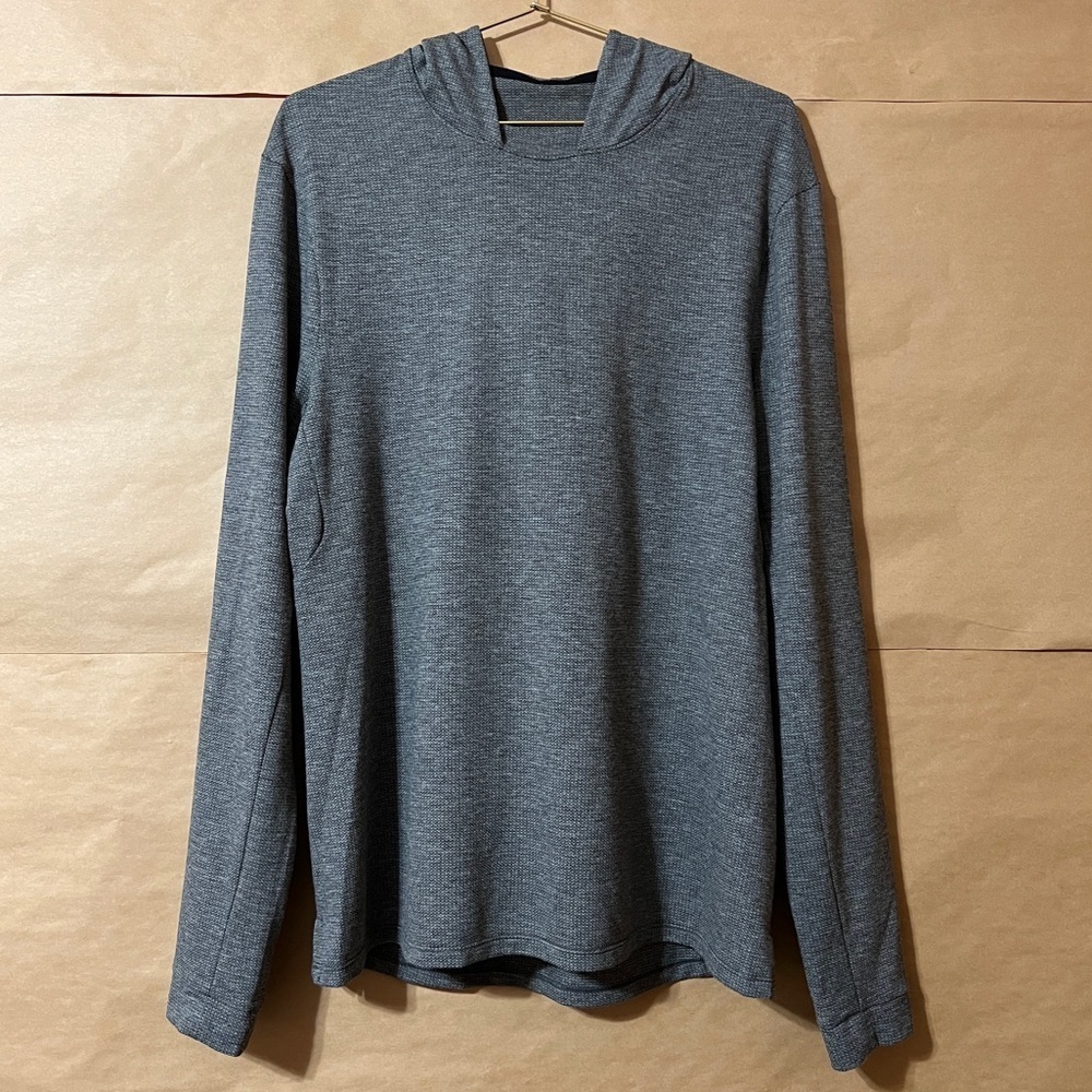 Lululemon | Men's Switch Up Long Sleeve Hoodie Pullover Mesh Grey Size M